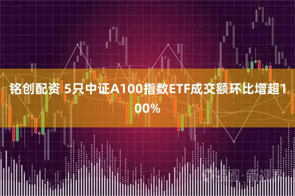 铭创配资 5只中证A100指数ETF成交额环比增超100%